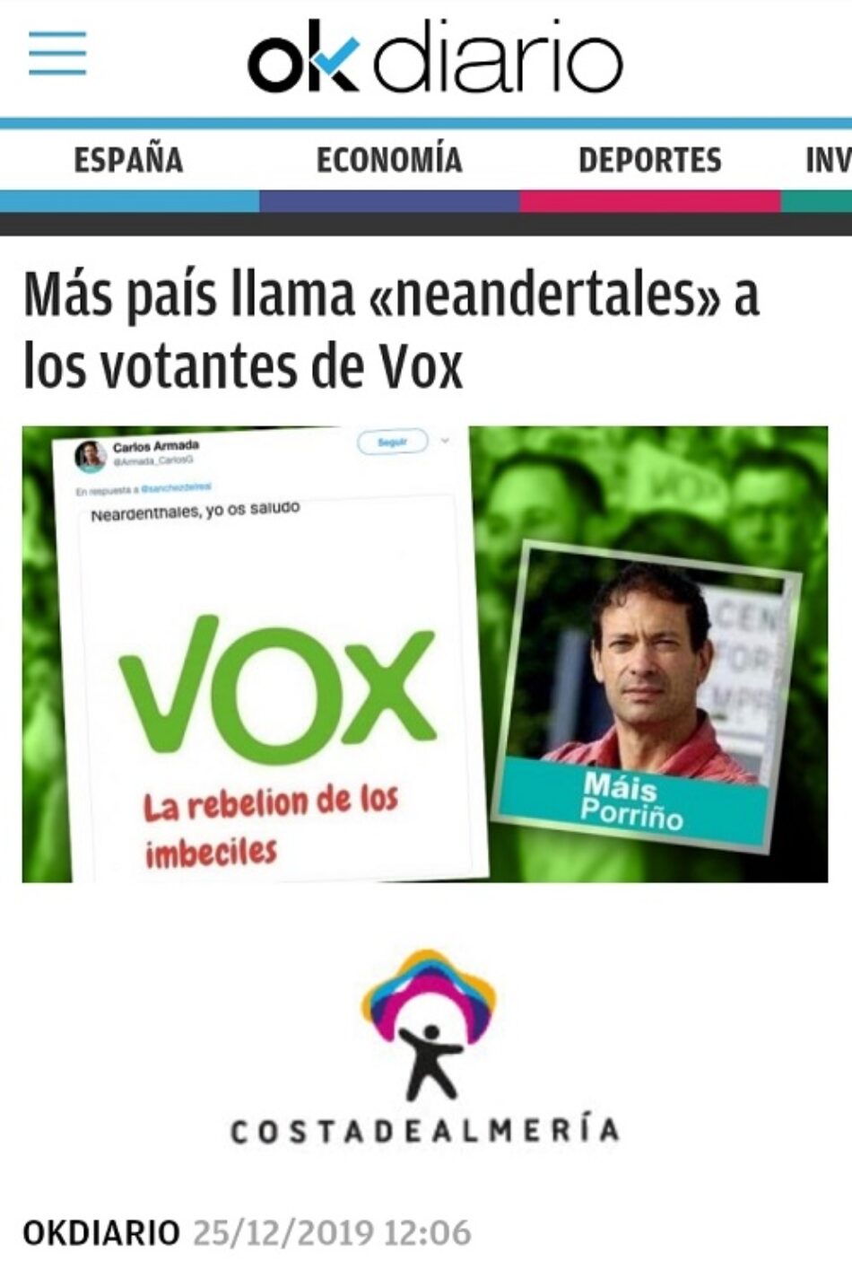 Vox, el fascismo como seña