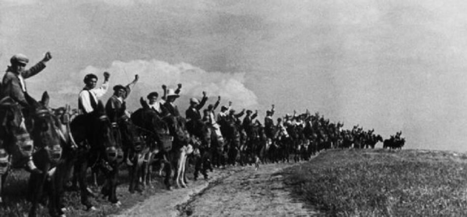 Ocupación de tierras en Extremadura. 25 de marzo de 1936