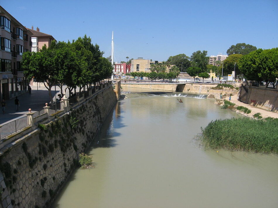 Duras críticas de IU-Verdes a la políticia hidrológica del ayuntamiento murciano en el Segura