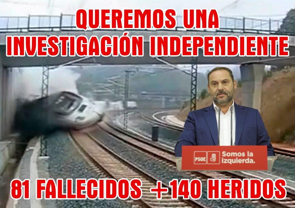 Plataforma Víctimas Tren Santiago: «Ábalos miente, ningunea a la UE y nos desprecia»