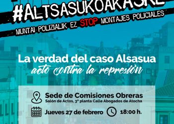 Acto contra la represión: «La verdad del caso Alsasua»