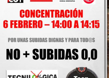 Los trabajadores de Tecnilógica / Accenture se concentrarán mañana por unas subidas salariales más justas