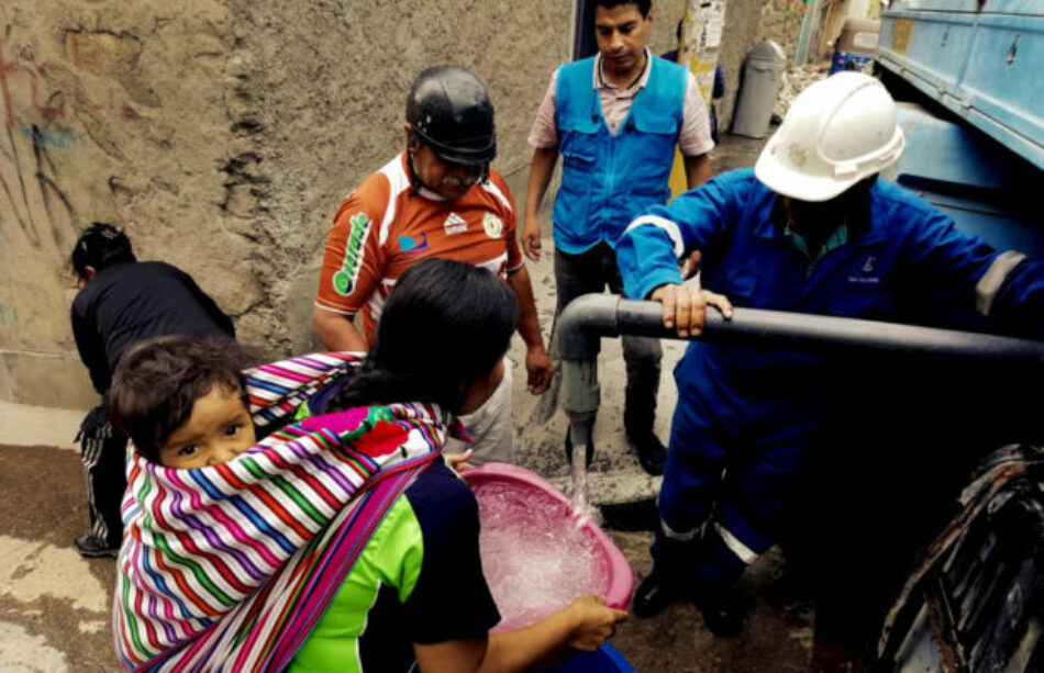 Pese a emergencia por coronavirus: 3.4 millones de peruanos no tienen acceso a agua potable