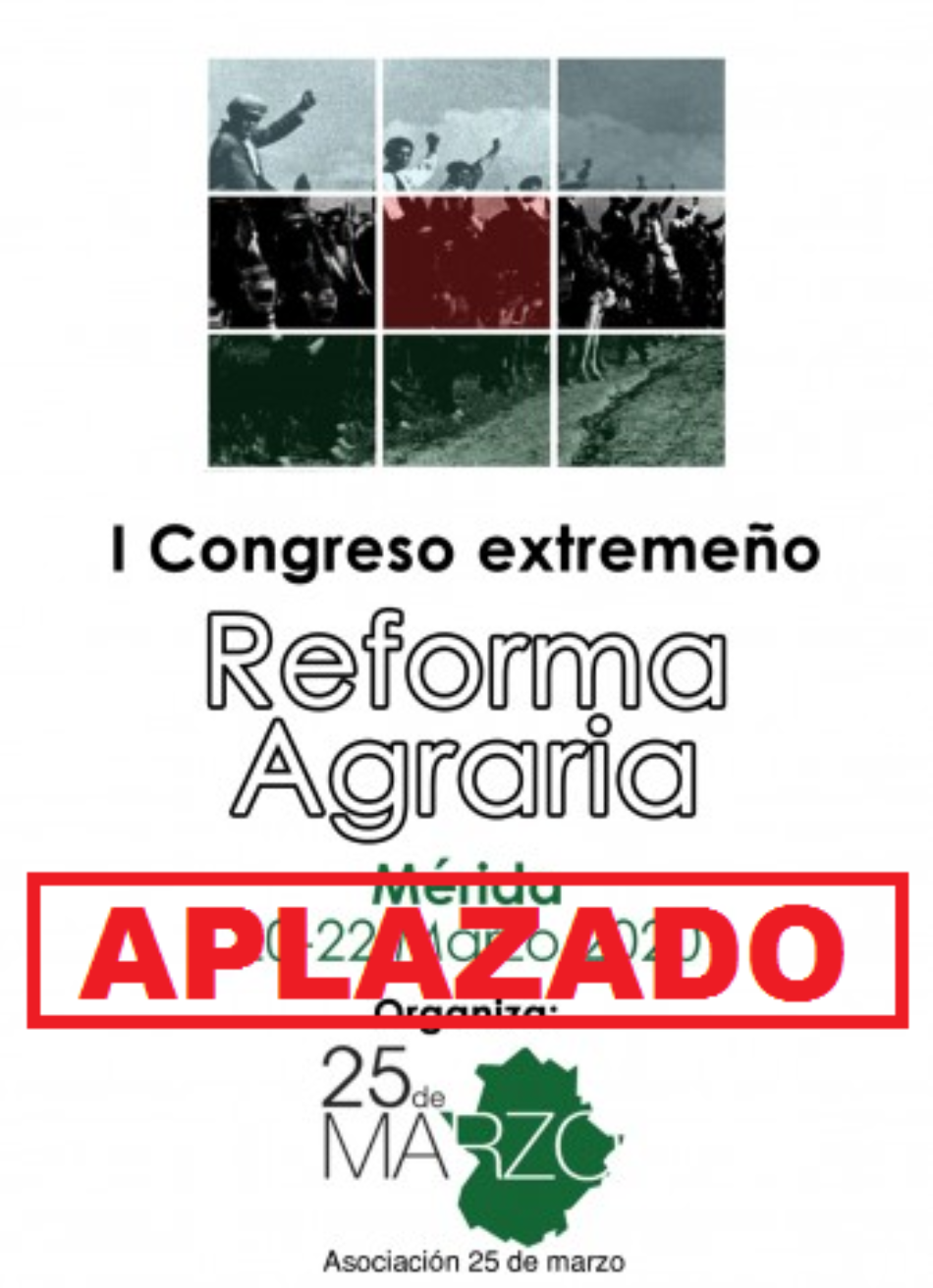 Aplazado el Congreso Extremeño de Reforma Agraria en Mérida