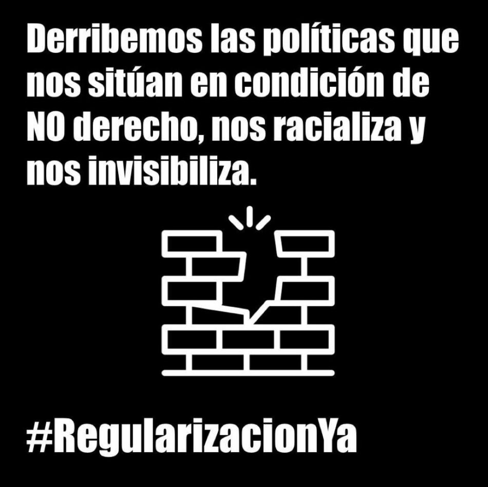 Ante la emergencia sanitaria y social por Covid-19: regularización de las personas migrantes #RegularizacionYa