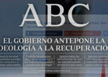 ABC y la portada de la vergüenza: tacha de «ideología» rescatar a los más vulnerables y prohibir desahucios por el COVID-19