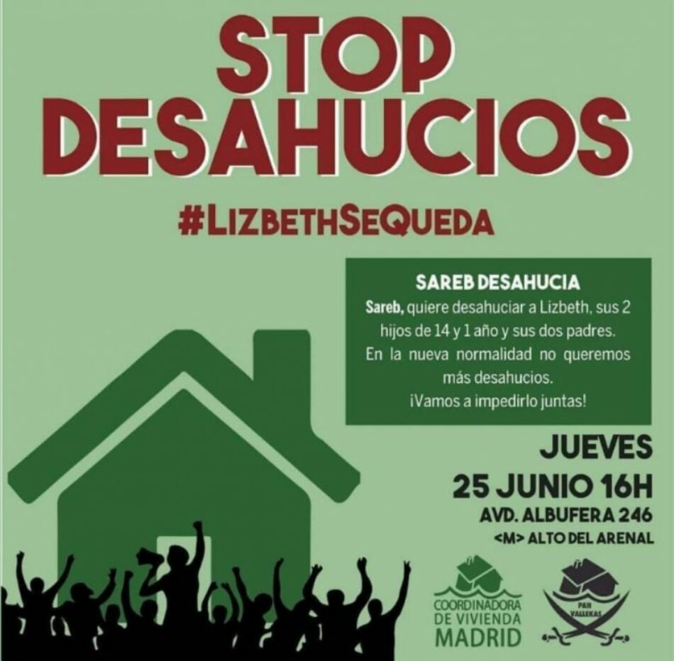 #LizbethSeQueda: nuevo intento de desahucio en la Av. Albufera por parte de la SAREB