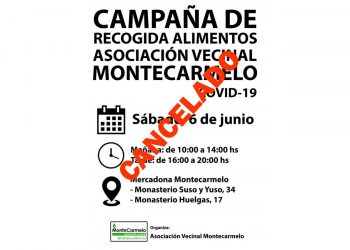 El concejal de Fuencarral-El Pardo en Madrid deniega una recogida de alimentos organizada por la Asociación Vecinal de Montecarmelo