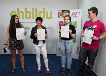 Acuerdo EH Bildu – Ikasle Sindikatua / Sindicato de Estudiantes: «¡Fuera el PNV! ¡Defender políticas de izquierdas con la movilización social!»