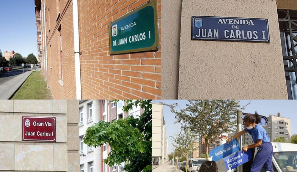 El INE aporta listado de callejero con el nombre de Juan Carlos I: el primer paso para iniciar campaña que exija su retirada
