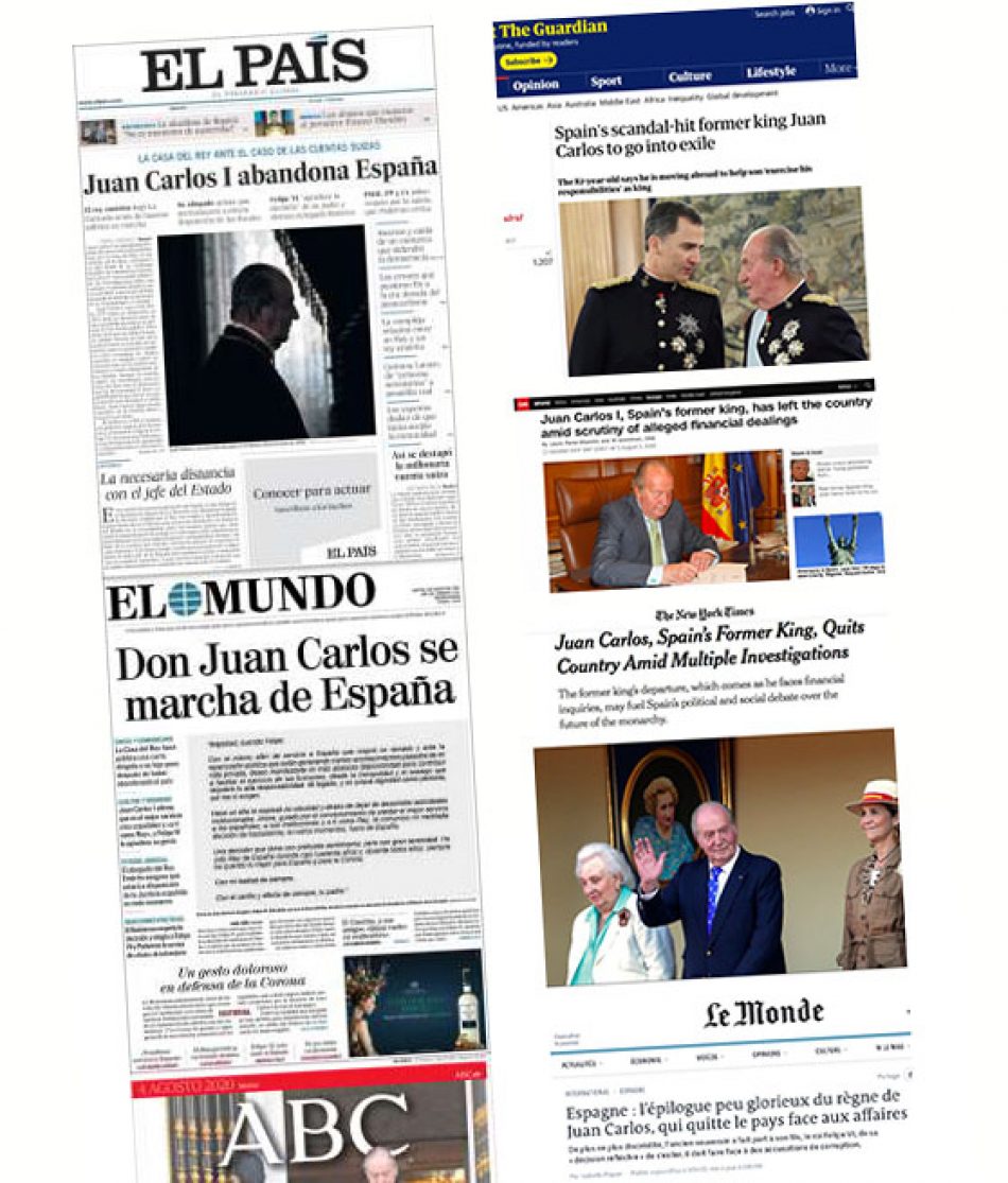 La lectura vasallática de El País sobre lo que se dijo del Borbón en la prensa internacional