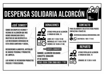 La Despensa Solidaria de Alcorcón finaliza su actividad ante la falta de voluntarios y donaciones