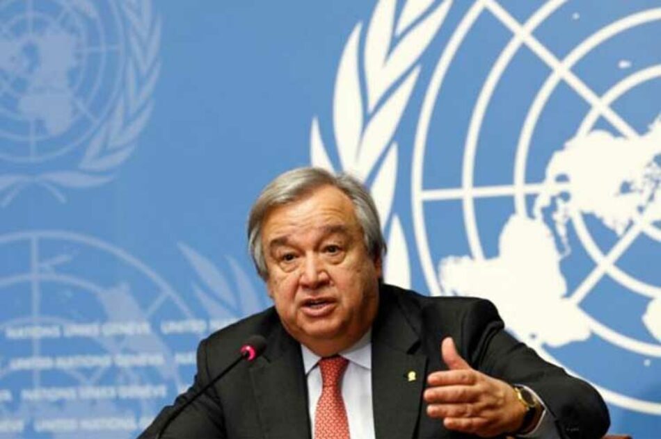 Secretario general de ONU pide unidad a la comunidad internacional