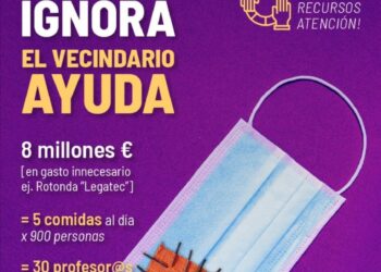 El Ayuntamiento de Leganés invierte 8,7 millones en una rotonda mientras desatiende las necesidades más básicas