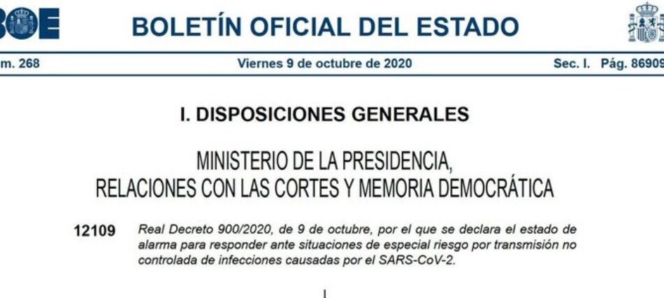 «La protección de la salud de los españoles es la prioridad de este Gobierno»: el estado de alarma en la Comunidad de Madrid entra en vigor de forma inmediata
