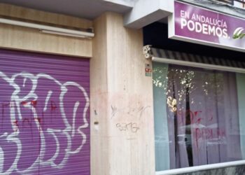 Podemos denuncia pintadas amenazantes en su sede de Granada