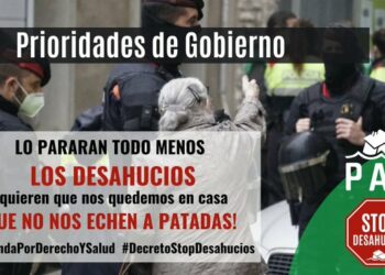 Coordinadora de Vivienda, 15M-PAH y Sindicato de Inquilinas de Madrid: «¡Ni un desahucio más!»