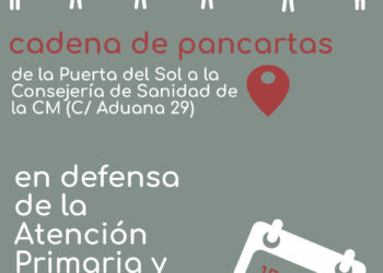 Una cadena de pancartas por la sanidad pública tratará de unir el Gobierno regional de Madrid con la Consejería de Sanidad: 15-N