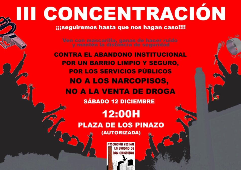 El vecindario de San Cristóbal de los Ángeles (Madrid) vuelve a protestar contra la droga y los narcopisos