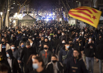 14 detenidos en Barcelona tras las protestas contra el encarcelamiento de Hasel