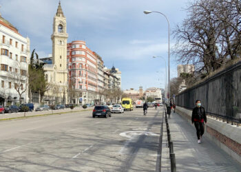 Asociaciones vecinales y de peatones y ciclistas piden la apertura de itinerarios peatonales y de bicicletas en los grandes parques cerrados por el temporal Filomena