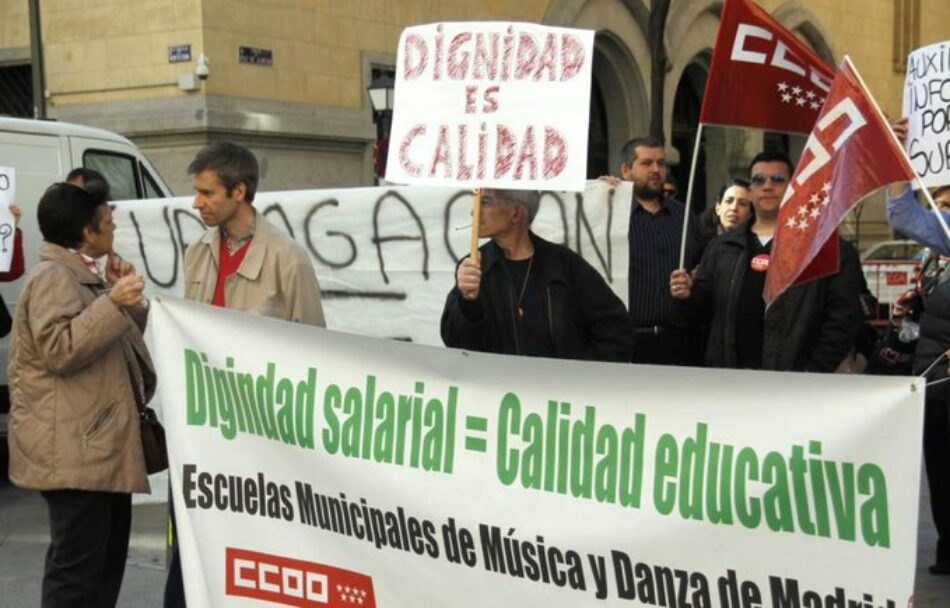 El Ayuntamiento de Madrid abandona las escuelas municipales de música y danza e incumple los compromisos adquiridos en 2019