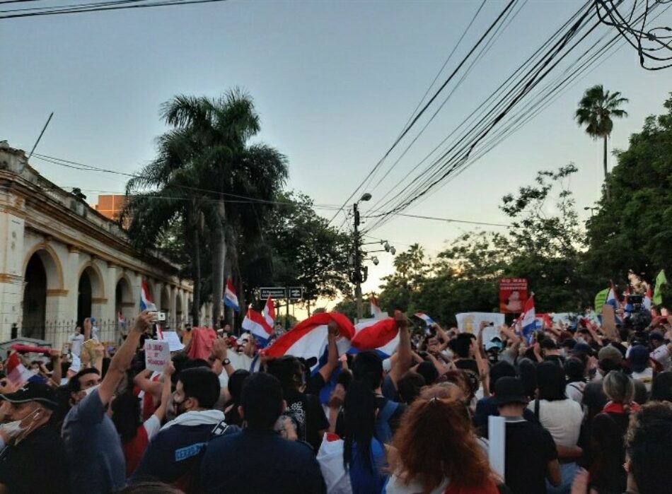 Segundo día de protestas contra Mario Abdo en Paraguay