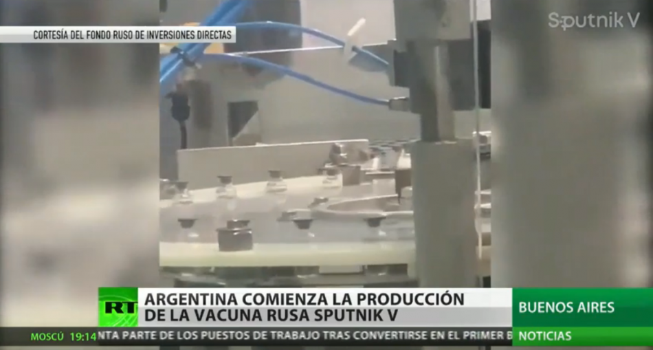 Argentina, primer país en América Latina en empezar la producción de la vacuna rusa Sputnik V
