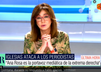 Iglesias denuncia que Telecinco continúa difundiendo el bulo de las residencias y Ana Rosa le llama «fascista»