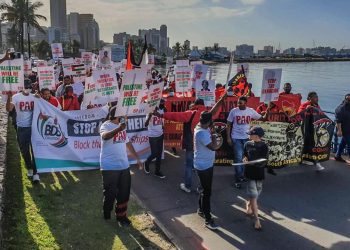 Sindicatos sudafricanos impiden la descarga de mercancía israelí en el puerto de Durbán