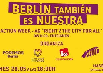 Unidas Podemos Berlín llama a la movilización por el derecho a la vivienda