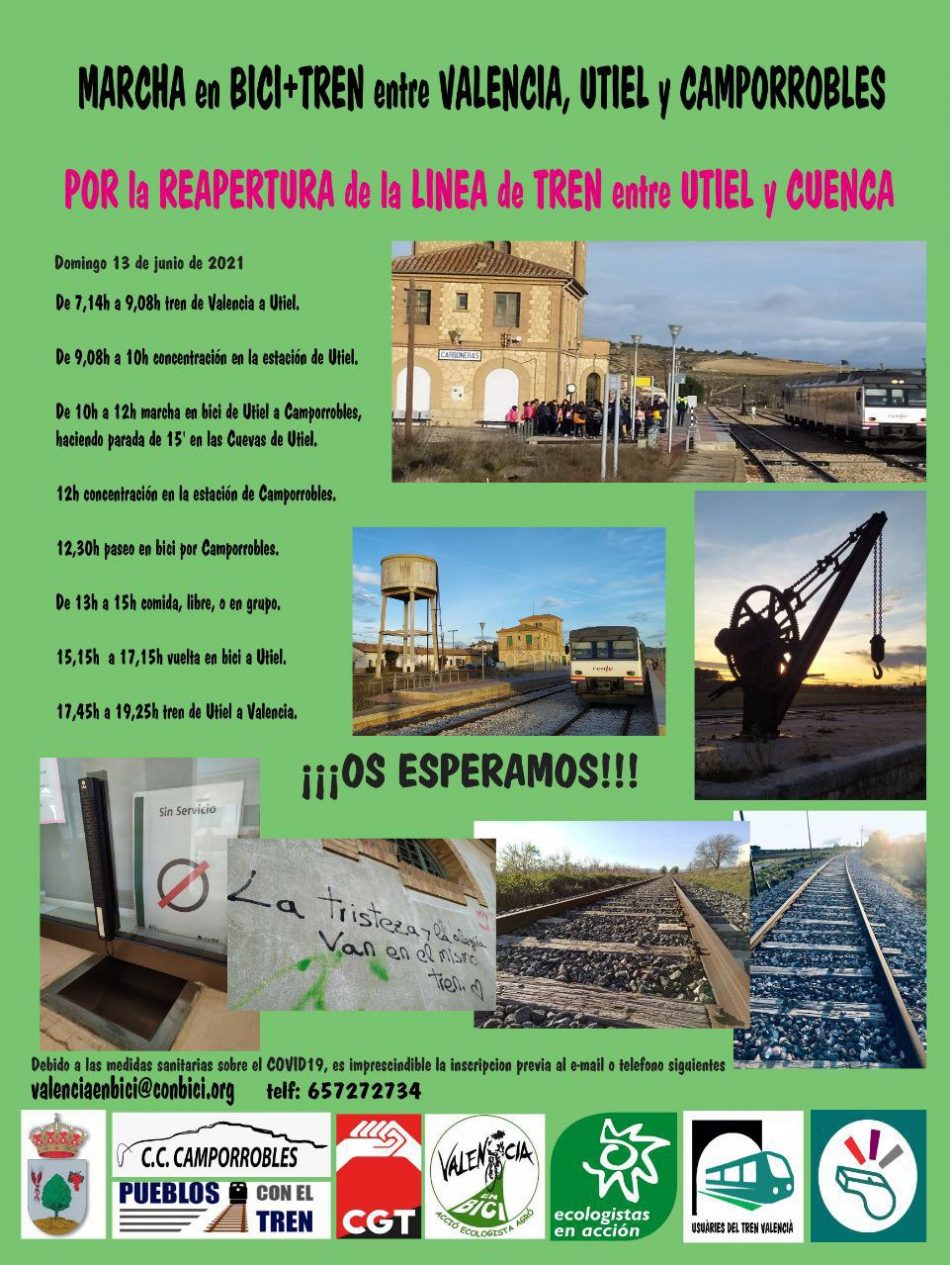 Plataformas exigen la reapertura de la Línea Ferroviaria Utiel-Cuenca