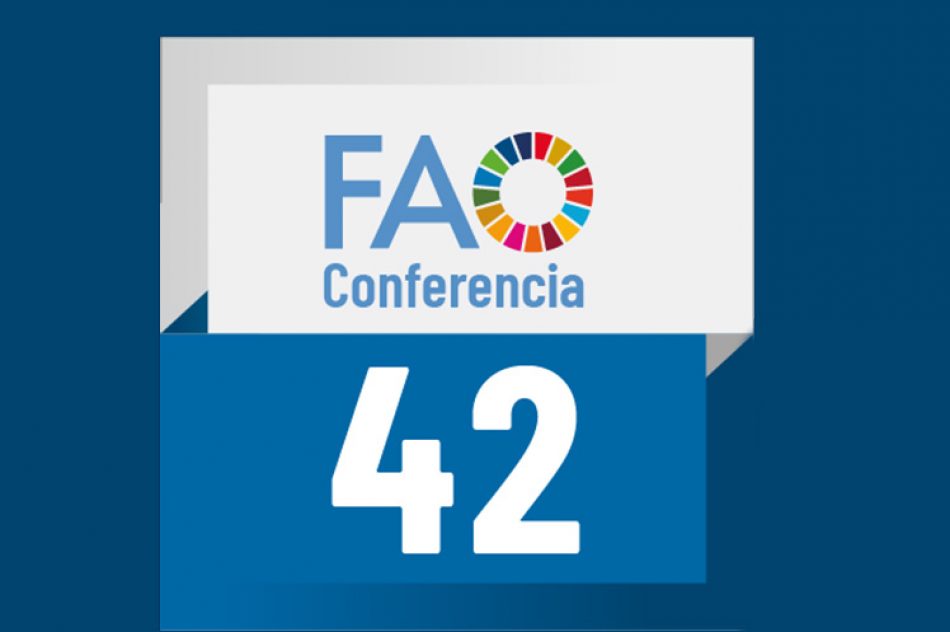 Concluye 42 Conferencia de la FAO con Agenda 2030