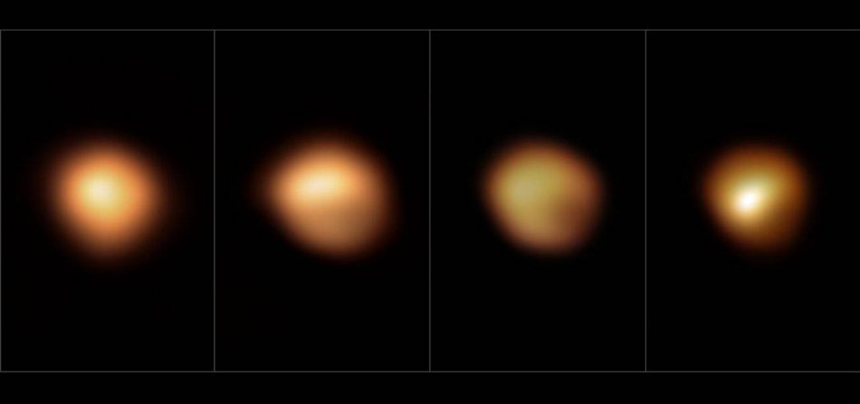 Imágenes inéditas del ‘apagón’ de la estrella Betelgeuse causado por una nube de polvo