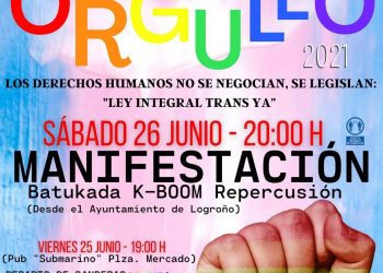 Actos del Orgullo LGTBI+ en La Rioja, del 24 al 28 de junio