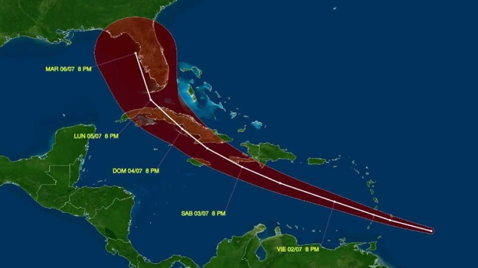 La Tormenta Tropical Elsa se aproxima a Cuba y Jamaica