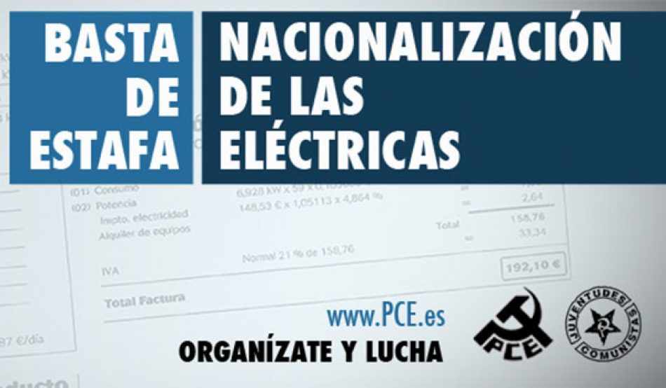 El PCE de El Bierzo propone que HUNOSA constituya una energética pública para “bajar los precios, democratizar la energía y fomentar la industria”