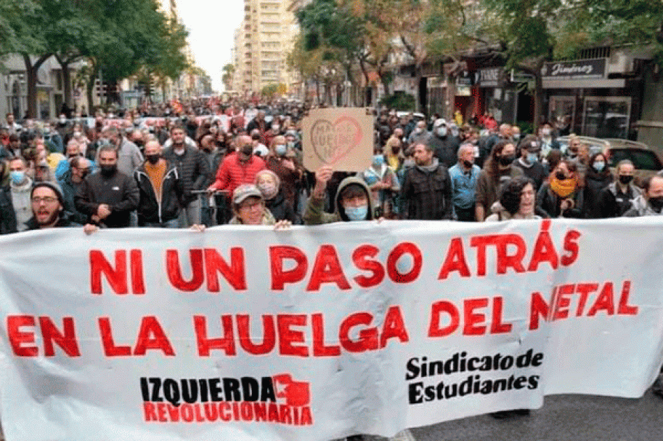 El delegado del Gobierno de Cádiz intenta sabotear la huelga de estudiantes en apoyo de los trabajadores del metal diciendo a los IES que es ilegal