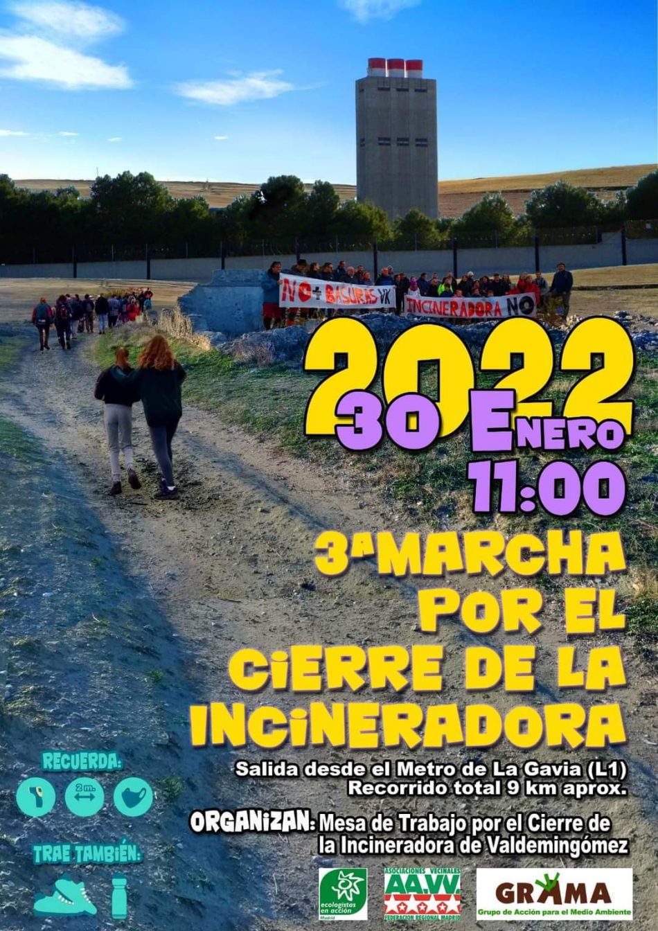 III Marcha por el cierre de la incineradora de Valdemingómez