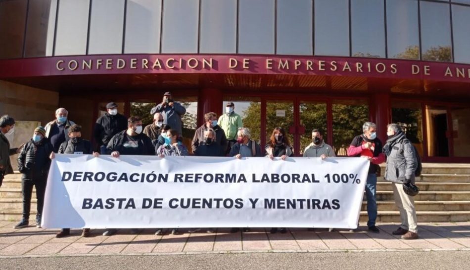 «No aceptamos el maquillaje de reforma laboral y exigimos la derogación integra de las reformas laborales de 2010 y 2012»