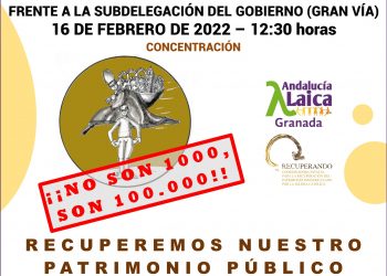 Granada Laica y la coordinadora estatal ‘Recuperando’: «No son 1.000, son 100.000»
