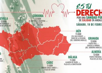 Decenas de organizaciones sociales y políticas apoyan las movilizaciones del 19F en defensa de la sanidad pública andaluza