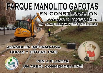 El vecindario de Carabanchel Alto retoma las arboladas reivindicativas en el parque Manolito Gafotas