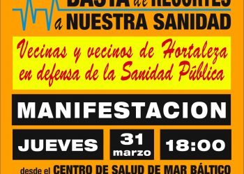 Hortaleza (Madrid) se manifiesta esta tarde para exigir la reapertura de las urgencias en el barrio