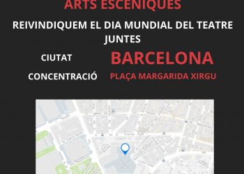 Jornada reivindicativa del sector de l´espectacle a Barcelona el diumenge 27 de març