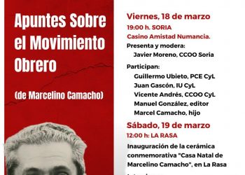 Se presenta en Soria «Apuntes sobre el movimiento obrero», de Marcelino Camacho