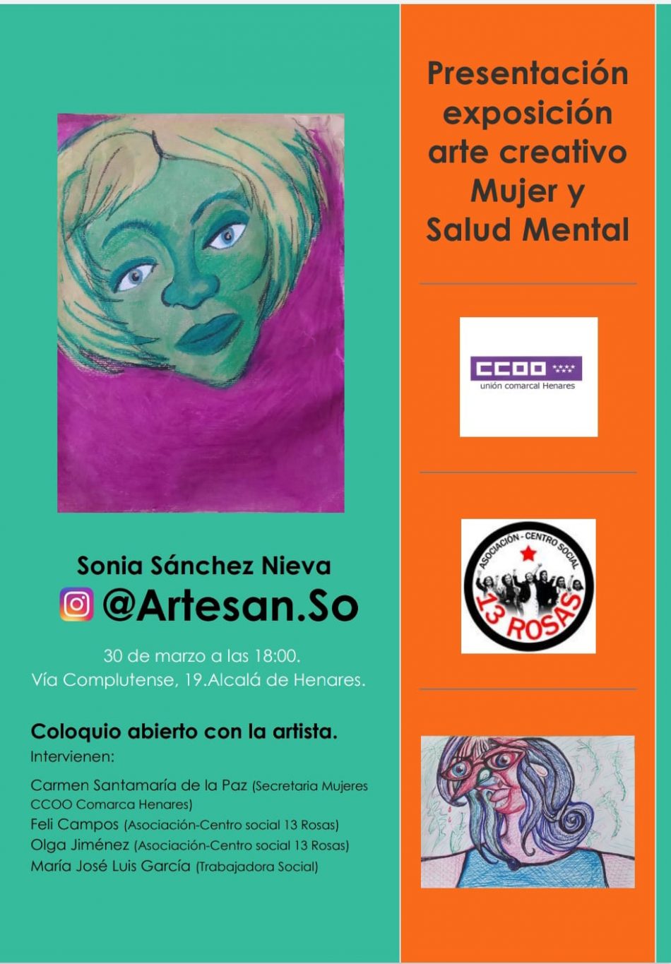 Presentación Exposición Arte Creativo: Mujer y Salud Mental en el Centro Social 13 Rosas