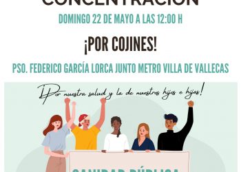 Este domingo, Villa de Vallecas protesta de nuevo contra el deterioro de la sanidad pública