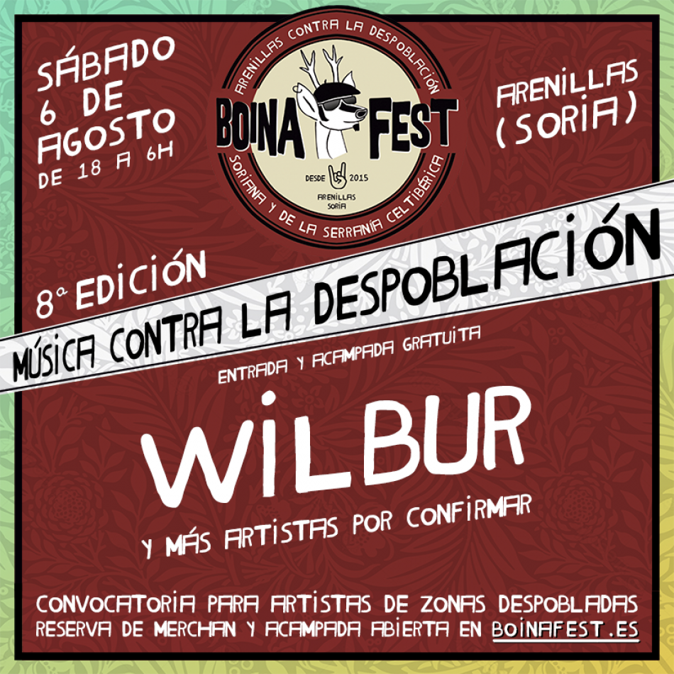 Wilbur, primer artista confirmado para el Boina Fest en su lucha contra la despoblación