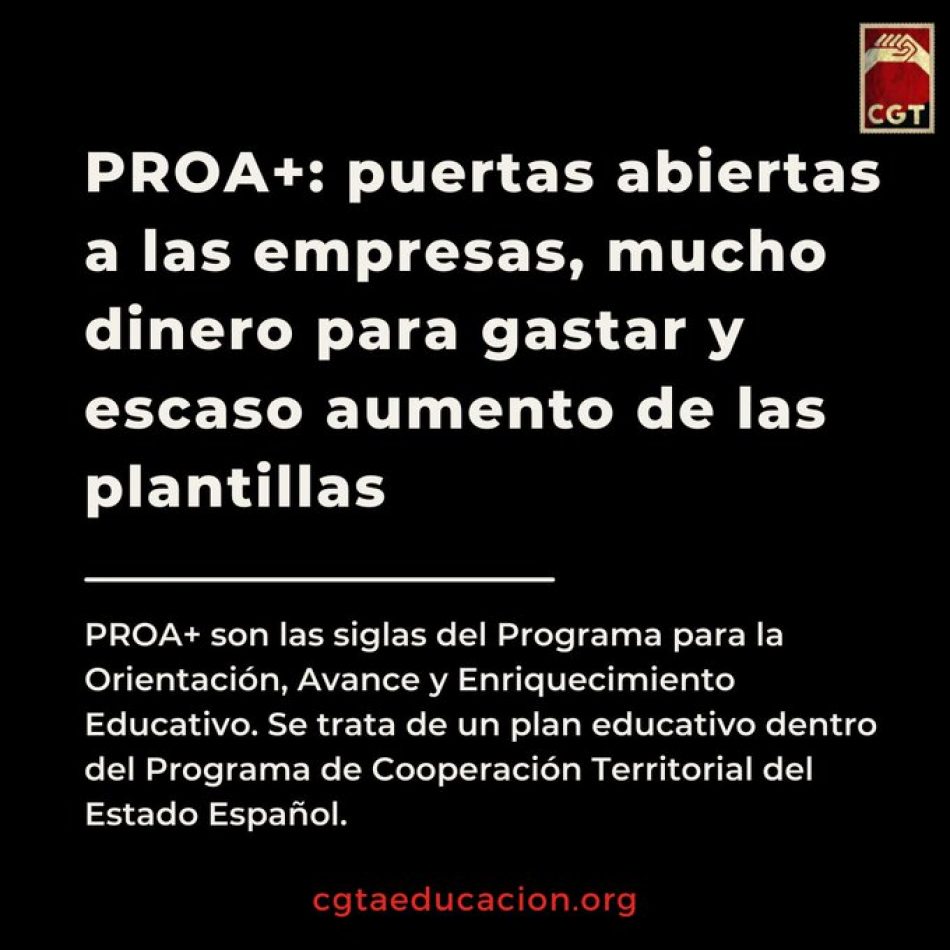 PROA+: puertas abiertas a las empresas, mucho dinero para gastar y escaso aumento de las plantillas